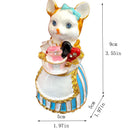 GobekUsa Elegant Cat Jewelry Trinket Box | Hinged Enamel Figurines | Collectible Gift Holder