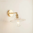 GobekUsa Green Glass LED Wall Light Fixture | Modern Nordic Pull Chain Lamp