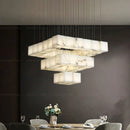 GobekUsa Jade Design Chinese Chandelier for Duplex Villa Restaurant and Living Room
