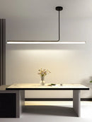 GobekUsa Black LED Chandelier: Modern Dimmable Pendant Lights for Dining Room & Kitchen.