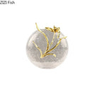 GobekUsa Golden Flower Glass Vase Desk Decoration, Aesthetic Floral Vases, Room Decor