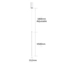 GobekUsa Black Slim 50cm 60cm LED Pendant Lamp for Restaurant Bar, Nordic Minimalist Style