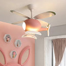 GobekUsa Helicopter Ceiling Fan Chandeliers: Nordic Creative Kids Room Decor Lamp