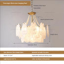 GobekUsa French Chandelier Garden Light with K9 Crystal | Elegant Pearl Shell Design