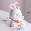 GobekUsa Cute Bunny Figurine Sculpture for Home Decor - Modern, Chubby Rabbit Art Ornament