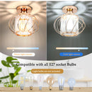 GobekUsa Iron Round Crystal Ceiling Chandelier for Modern Indoor Lighting