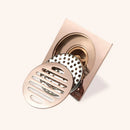 GobekUsa Brass Square Floor Drain 10x10cm for Bathroom Shower with Insect-Proof Deodorant
