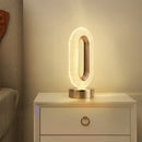 GobekUsa Crystal LED Table Lamp with Touch Control and Remote for Bedroom and Living Room