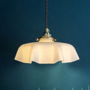 GobekUsa Cream Glass Copper LED Pendant Lamp for Kitchen Bedroom Living Room