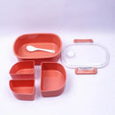 GobekUsa Fresh-keeping Lunch Box Set for Kids: Three Compartments, Microwave Safe