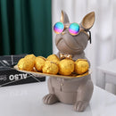 GobekUsa Bulldog Storage Tray Coin Bank Key Holder Modern Statue Figurine