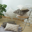 GobekUsa Geometric Diamond Pattern Plush Cushion Cover for Stylish Home Decor