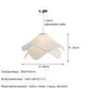 GobekUsa Fabric Petal Pendant Lights - Nordic Creamy Bar Suspension Lamp
