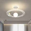 GobekUsa Astronaut LED Chandeliers: Remote-controlled Ceiling Pendant for Children's Room, Boy's Study, Nursery