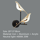 GobekUsa Golden Bird LED Wall Lamp Rotatable Wall Sconce
