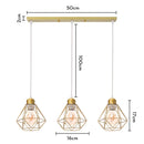 GobekUsa Iron Frame Pendant Chandelier for Modern Indoor Lighting