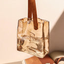 GobekUsa Bag Shape Glass Vase Handbag Hydroponics Terrarium Home Decoration