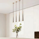 GobekUsa Cement Cream LED Chandelier for Bedroom Bedside and Front Desk Lighting