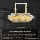 GobekUsa Crystal Chandelier LED Lighting for Luxury Living Room, Bedroom, Dining Room