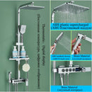 GobekUsa Digital Display Thermostatic Shower Faucet Set Rainfall Shower Mixer