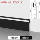 GobekUsa LED Skirting Line Aluminum Profile Baseboard for Backlight Strip Lights