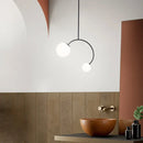 GobekUsa Glass Ball Pendant Lights For Dining Room Bedroom Study Restaurant Bar Coffee Decor