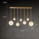 GobekUsa 2025 Art Deco Marble Golden Lustre LED Chandelier Lighting