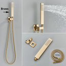 GobekUsa Handshower Head with Stainless Steel Hose - Wall Mounted Faucet Set