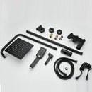 GobekUsa Black Wall Mounted Bathroom Shower Faucet Set - Bathtub Mixer Tap