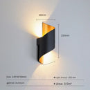 GobekUsa Aluminum Outdoor Wall Lamp with Spiral Up and Down Light