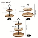 GobekUsa Double-Layer/Three-Layer Dried Fruit Tray - Elegant Serving Dish for Desserts and Snacks