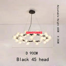 GobekUsa Glass Ball Chandelier for Living Room - Modern Nordic Kitchen Island Ceiling Light