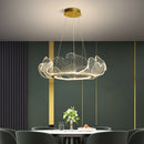 GobekUsa Ginkgo Leaf Chandelier Nordic Pendant Light for Living Dining Bedroom
