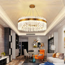 GobekUsa Elegant Crystal Chandelier Pendant Light for Living Room Dining Kitchen Decoration