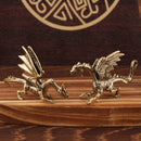 GobekUsa Brass Flying Dragon Sculpture Home Decor Ornament