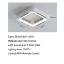GobekUsa Bladeless Ceiling Fan Light Remote Control LED Circulator for Bedroom Living Room