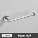 GobekUsa Brushed Gold Bathroom Accessories Set: Towel Rail, Paper Holder, Hook, Stainless Steel
