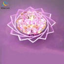 GobekUsa Lotus Crystal LED Ceiling Lamp, Nordic Brights, Modern Style