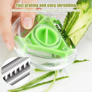 GobekUsa 3-in-1 Magic Peeler Trio Set: Slicer, Shredder, Julienne Cutter - Kitchen Tool