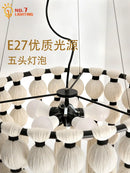 GobekUsa Bohemian Tassel Pendant LED Light for Cozy Atmosphere