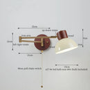 GobekUsa Creamy Iron LED Wall Lamp Bedroom Living Room Bathroom Mirror Stair Light