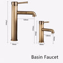 GobekUsa Bronze Basin Faucet: Hot & Cold Brass Sink Faucet, Rotating Mixer Tap