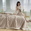 GobekUsa Lambswool Coral Flannel Blanket for Home & Office - Cozy Sofa & Bed Cover