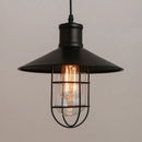 GobekUsa Bird Cage Industrial Chandelier: Retro Black Pendant Light for Restaurant and Bar