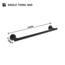 GobekUsa Bathroom Hardware Set: Towel Rack, Toilet Brush, Paper Holder, Soap Dispenser, Towel Bar, Hook