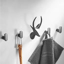 GobekUsa Brass Gray Deer Hook: Creative Wall Hanging Coat Hook