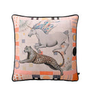 GobekUsa Circus Horse Print Velvet Cushion Cover in Various Sizes