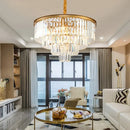 GobekUsa Crystal Chandelier: Modern LED Pendant Light in Gold/Black for Home Decor