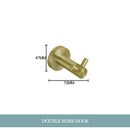 GobekUsa Gold Hardware Set: Towel Bar, Toilet Paper Holder, Robe Hook, Cup Hanger