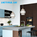 GobekUsa K9 Crystal Pendant Light LED Ceiling Lamp Nordic Chandelier for Living Room